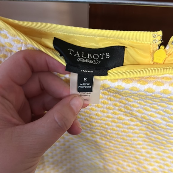 Talbots Cotten blend stretchy textured pencil skirt - Picture 2 of 6